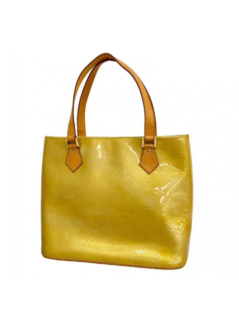 ★SOLD★ Louis Vuitton Tote Vernis Houston Beige - Picture 1 of 10